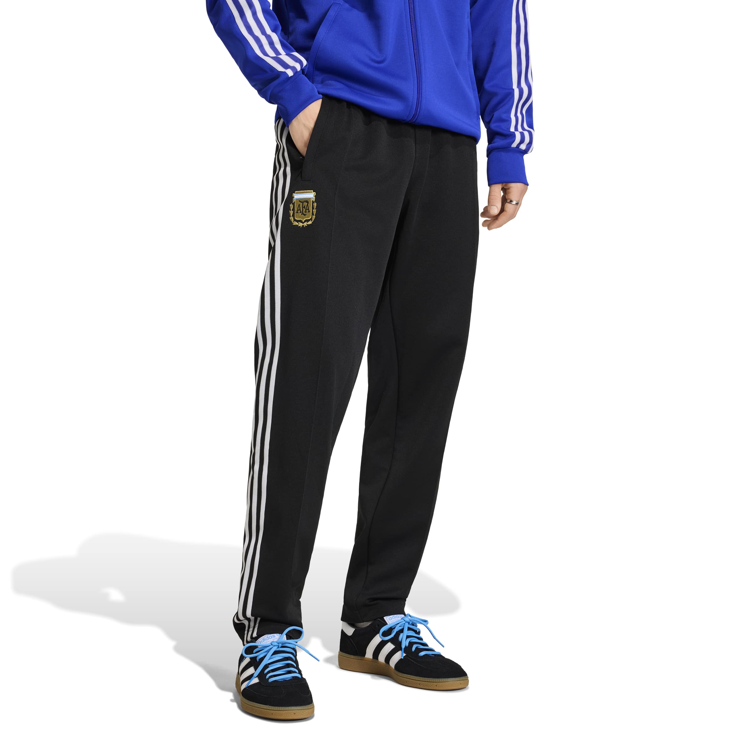 Adidas Argentinië Originals Trainingsbroek Zwart Wit Goud Adidas Argentinië Originals Trainingsbroek Zwart Wit Goud
