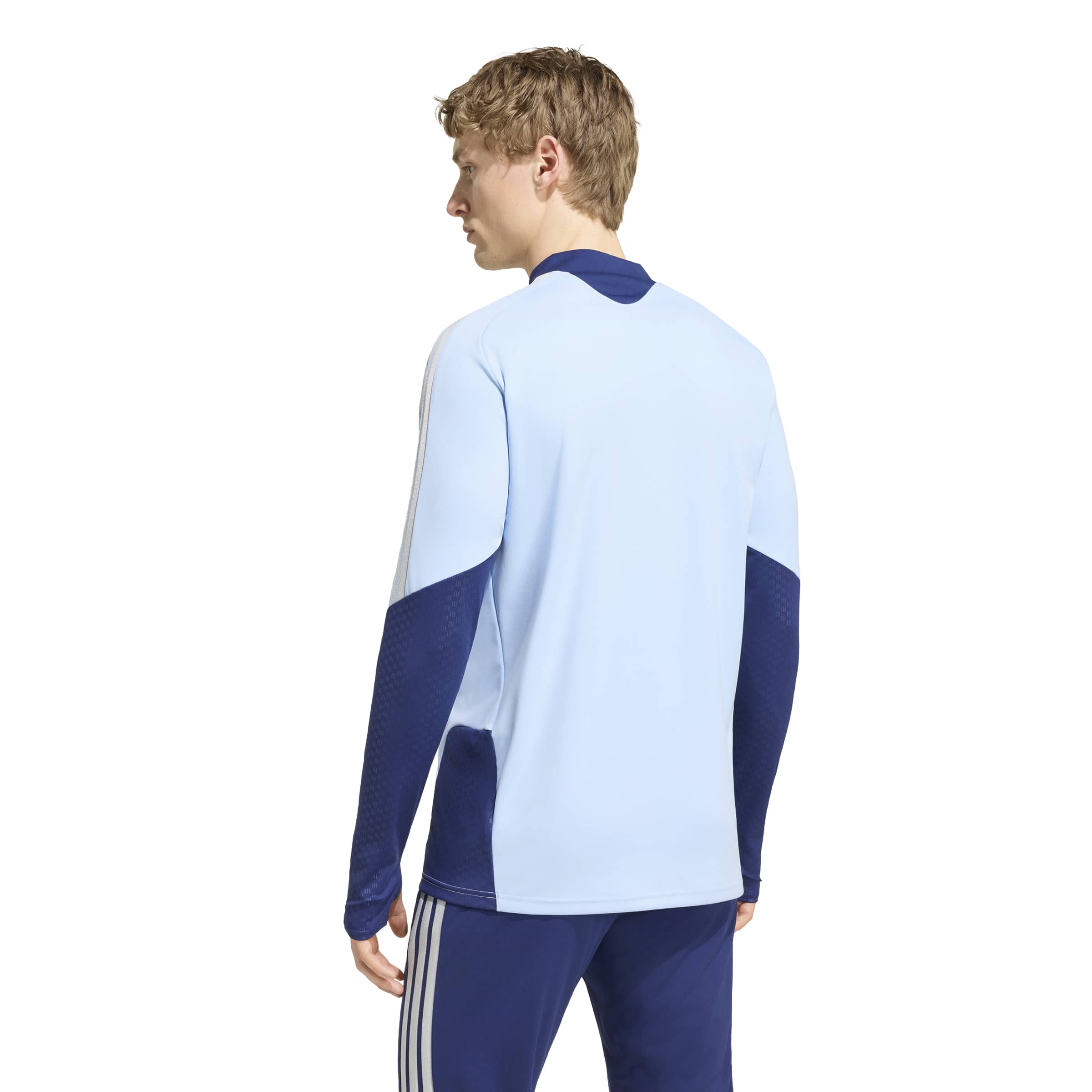 Adidas Ajax Trainingspak 1/4-Zip 2026-2027 Lichtblauw Donkerblauw Adidas Ajax Trainingspak 1/4-Zip 2026-2027 Lichtblauw Donkerblauw - Afbeelding 3