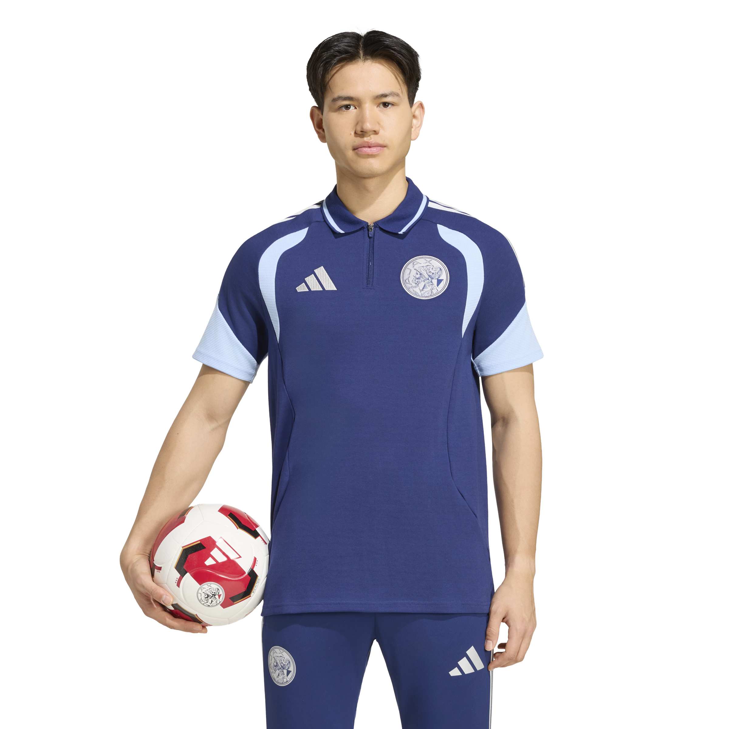 Adidas Ajax Zomerset 2026-2027 Donkerblauw Lichtblauw Adidas Ajax Zomerset 2026-2027 Donkerblauw Lichtblauw - Afbeelding 2