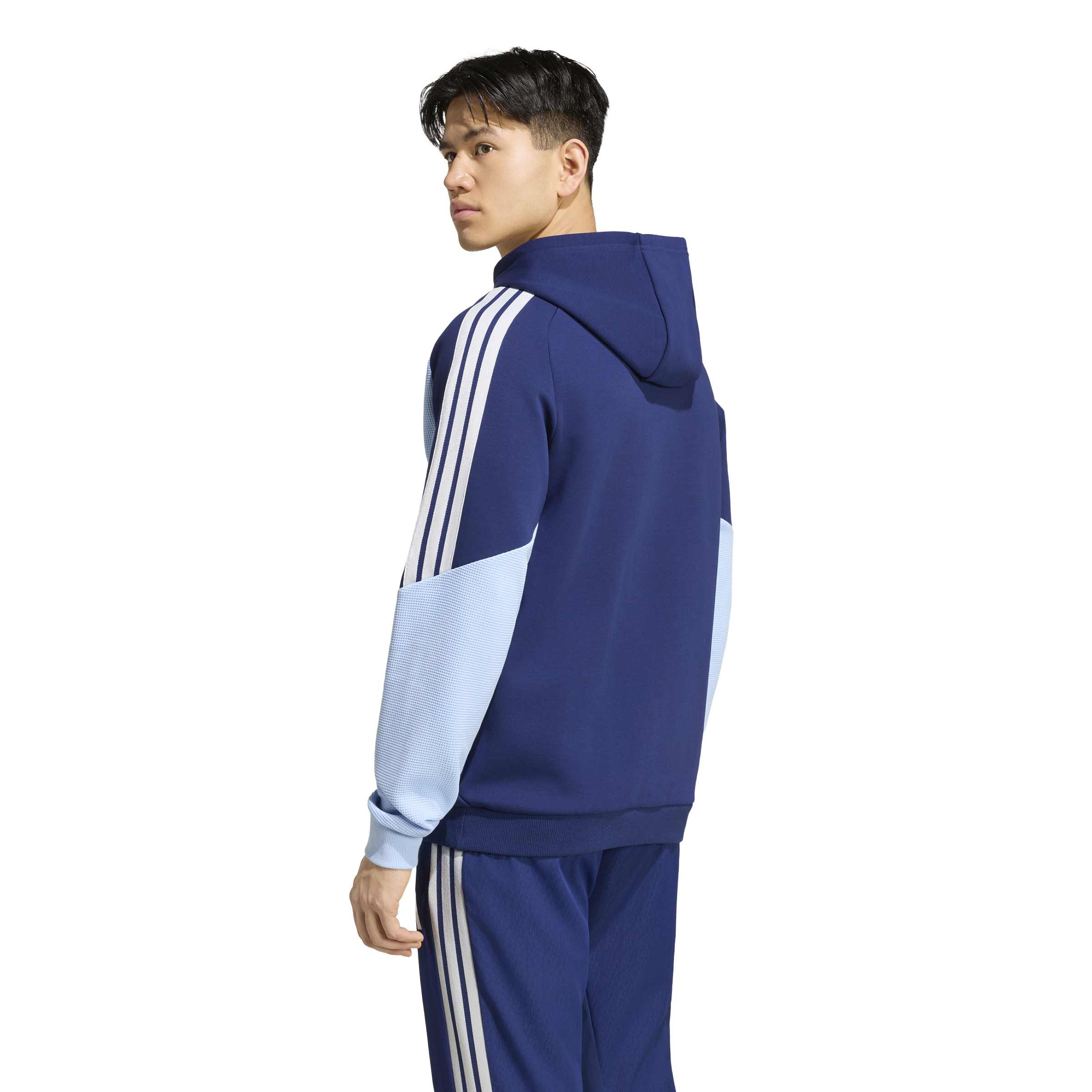 Adidas Ajax Hoodie 2026-2027 Donkerblauw Lichtblauw Adidas Ajax Hoodie 2026-2027 Donkerblauw Lichtblauw - Afbeelding 2
