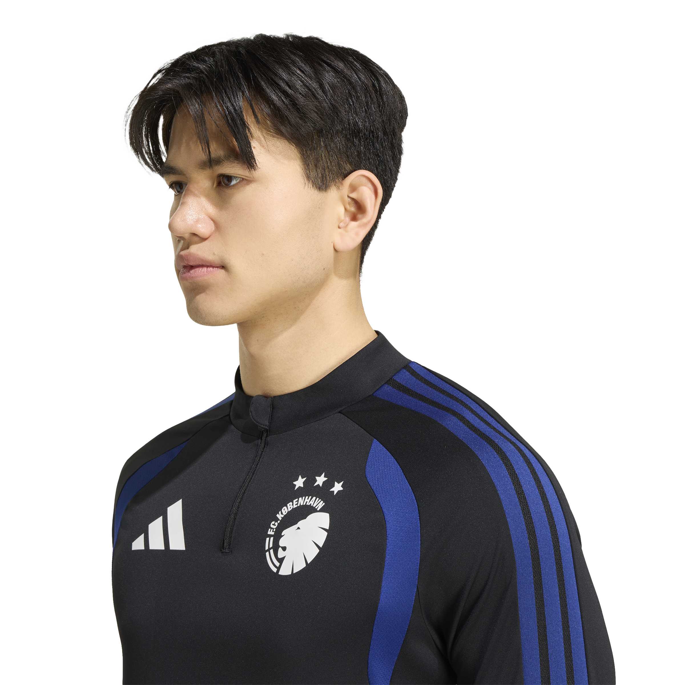 Adidas Kopenhagen Trainingspak 1/4-Zip 2026-2027 Zwart Donkerblauw Wit Adidas Kopenhagen Trainingspak 1/4-Zip 2026-2027 Zwart Donkerblauw Wit - foto 4