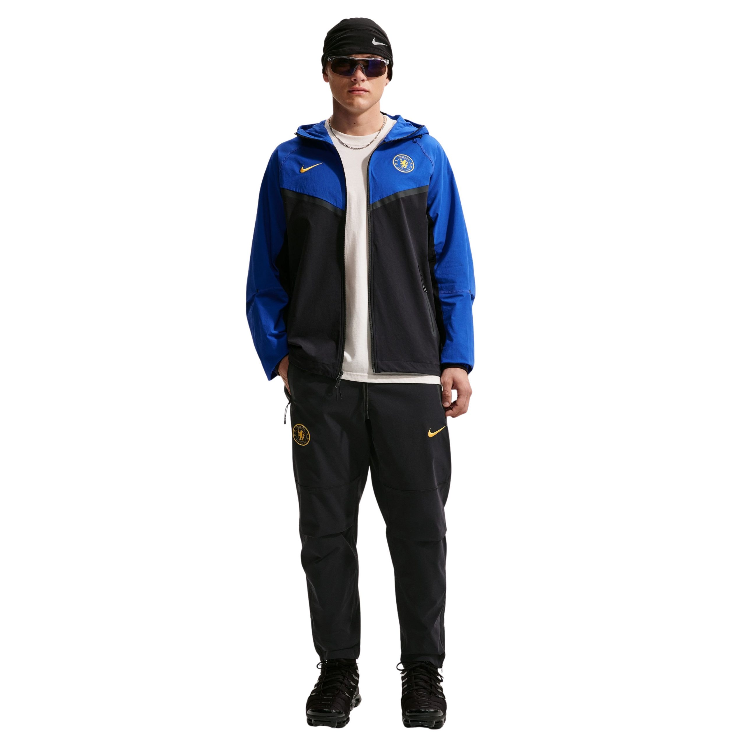 Nike Chelsea Tech Woven Trainingsbroek 2026-2027 Donkerblauw Goudgeel Nike Chelsea Tech Woven Trainingsbroek 2026-2027 Donkerblauw Goudgeel - foto 6