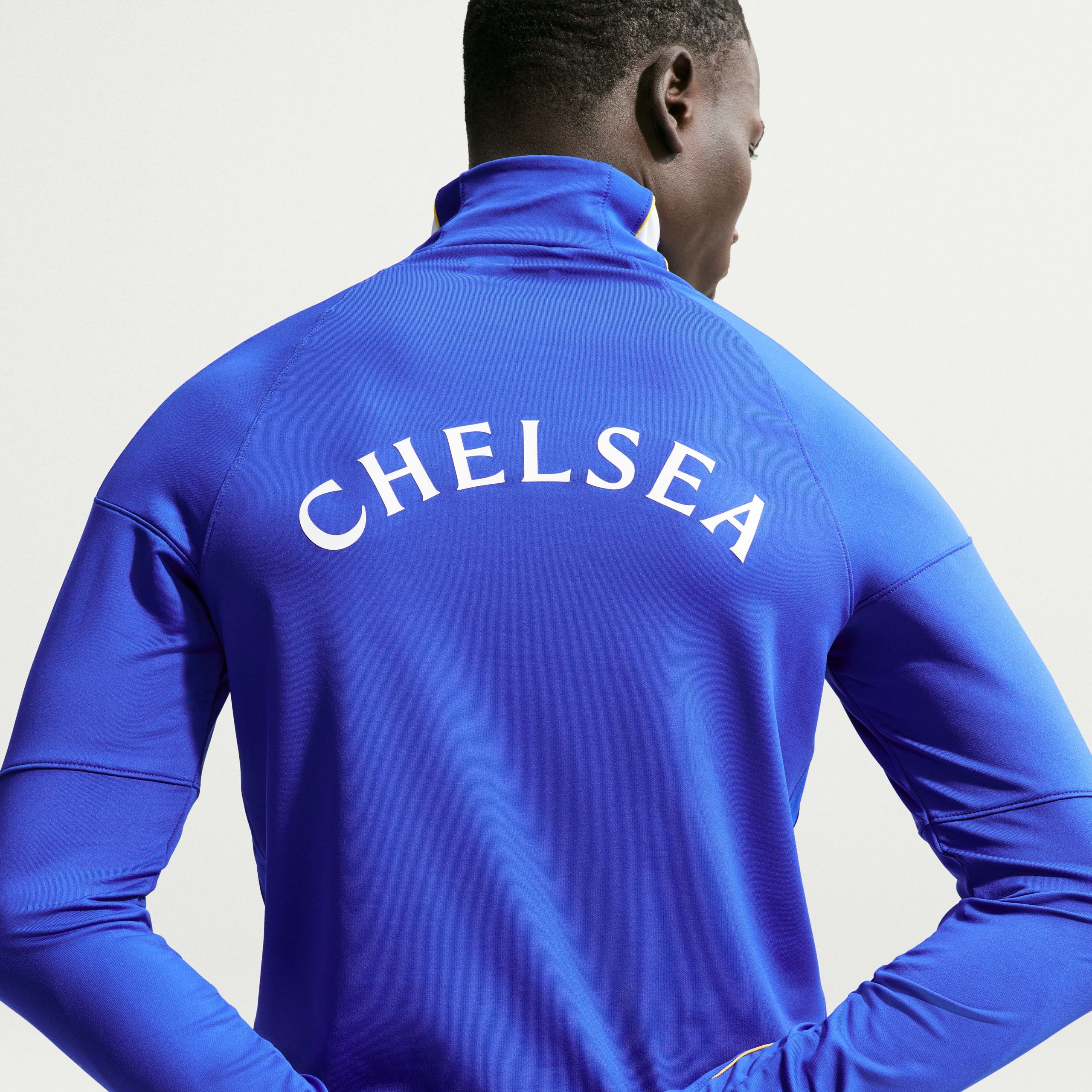 Nike Chelsea Strike Trainingstrui 1/4-Zip 2026-2027 Blauw Goudgeel Wit Nike Chelsea Strike Trainingstrui 1/4-Zip 2026-2027 Blauw Goudgeel Wit - foto 4