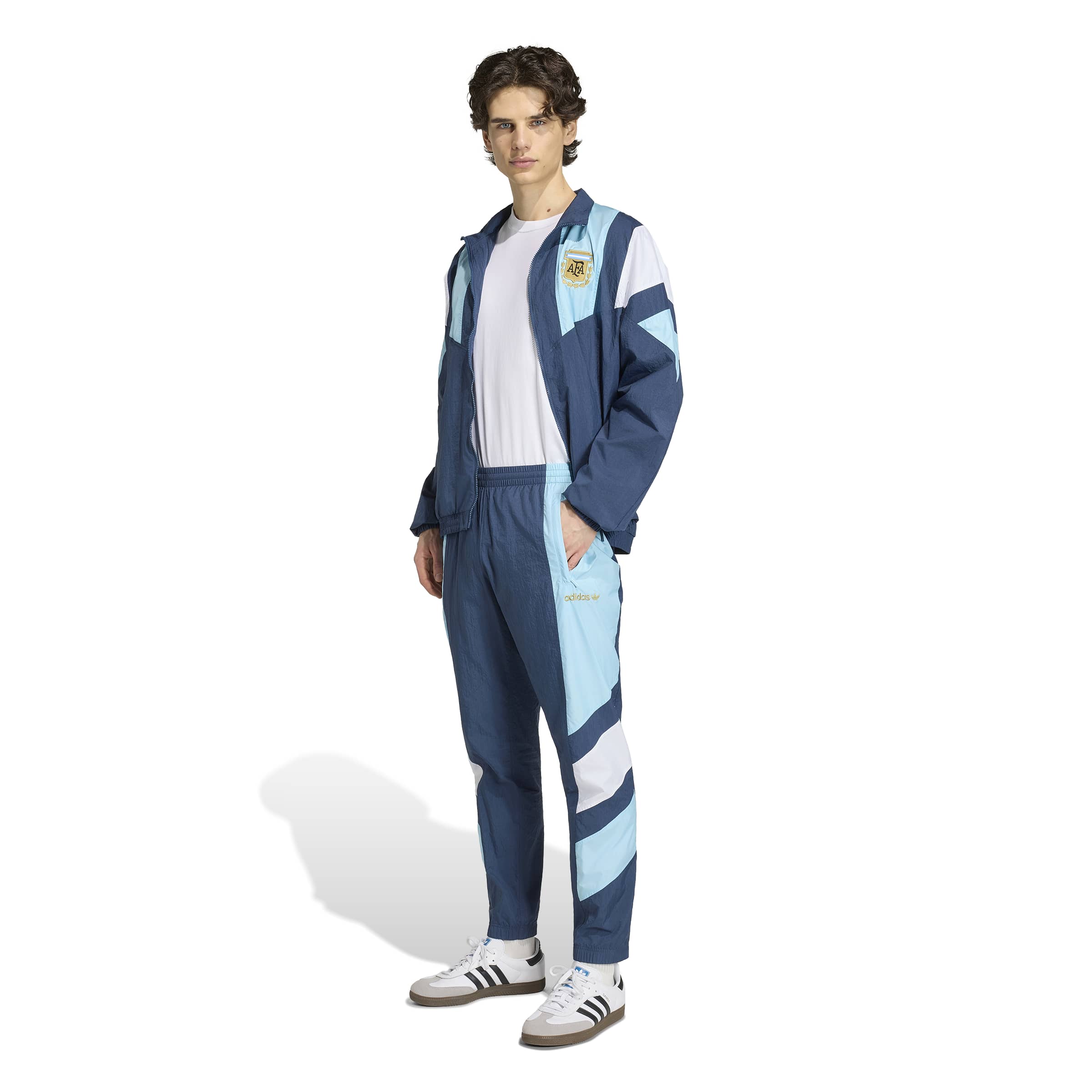 Adidas Argentinië EQT Trainingsbroek Donkerblauw Lichtblauw Wit Goud Adidas Argentinië EQT Trainingsbroek Donkerblauw Lichtblauw Wit Goud - Afbeelding 3