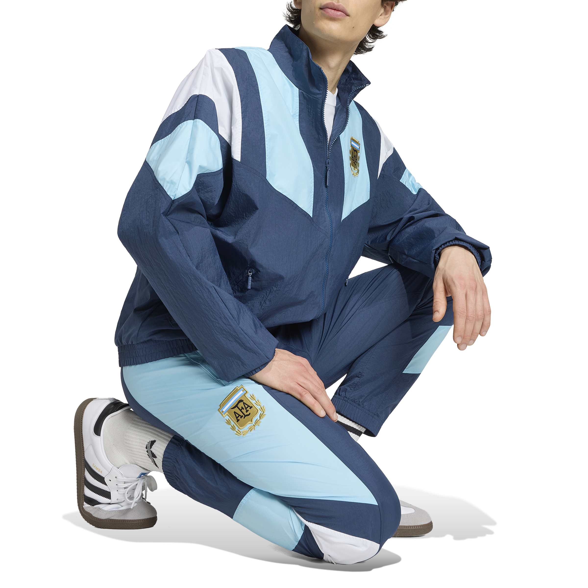 Adidas Argentinië EQT Trainingsbroek Donkerblauw Lichtblauw Wit Goud Adidas Argentinië EQT Trainingsbroek Donkerblauw Lichtblauw Wit Goud - Afbeelding 4