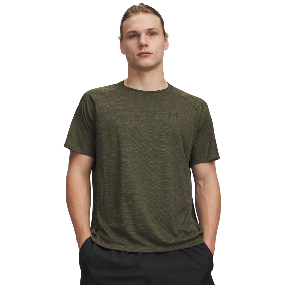 Under Armour Tech Textured Woven Trainingsset Olijfgroen Zwart Under Armour Tech Textured Woven Trainingsset Olijfgroen Zwart - Afbeelding 2
