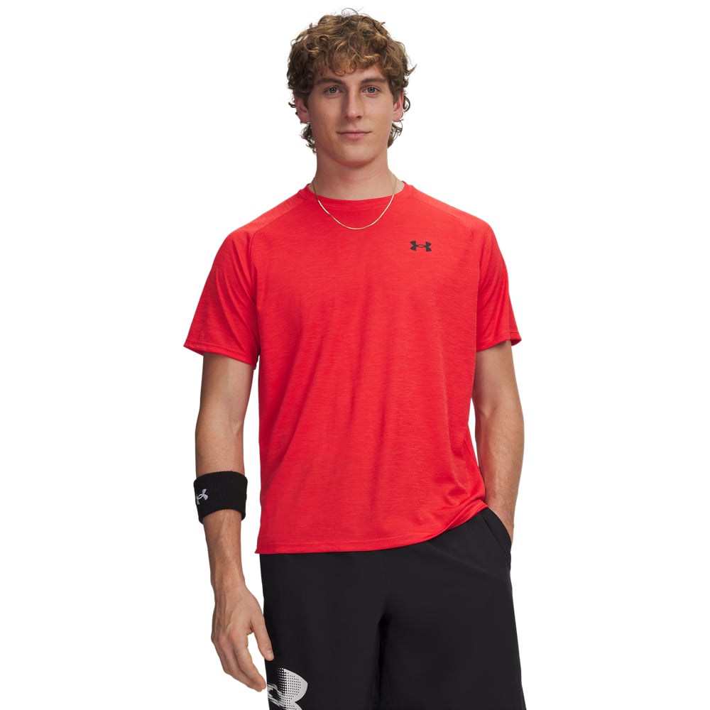 Under Armour Tech Textured Woven Trainingsset Rood Zwart Under Armour Tech Textured Woven Trainingsset Rood Zwart - Afbeelding 2