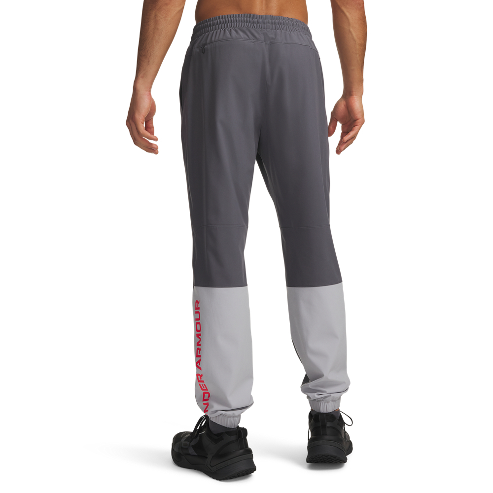 Under Armour Tech Utility Woven Trainingsbroek Donkergrijs Lichtgrijs Rood Under Armour Tech Utility Woven Trainingsbroek Donkergrijs Lichtgrijs Rood - Afbeelding 2