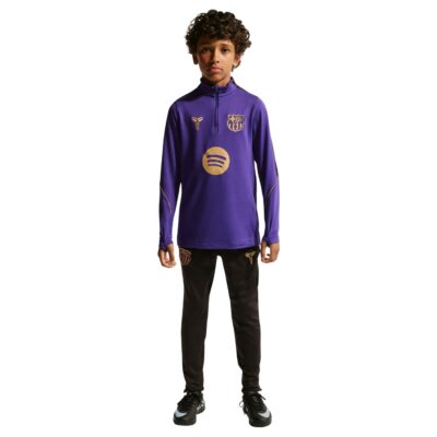 Nike FC Barcelona Strike Trainingspak 1/4-Zip 2026-2027 Kids Paars Zwart Goud