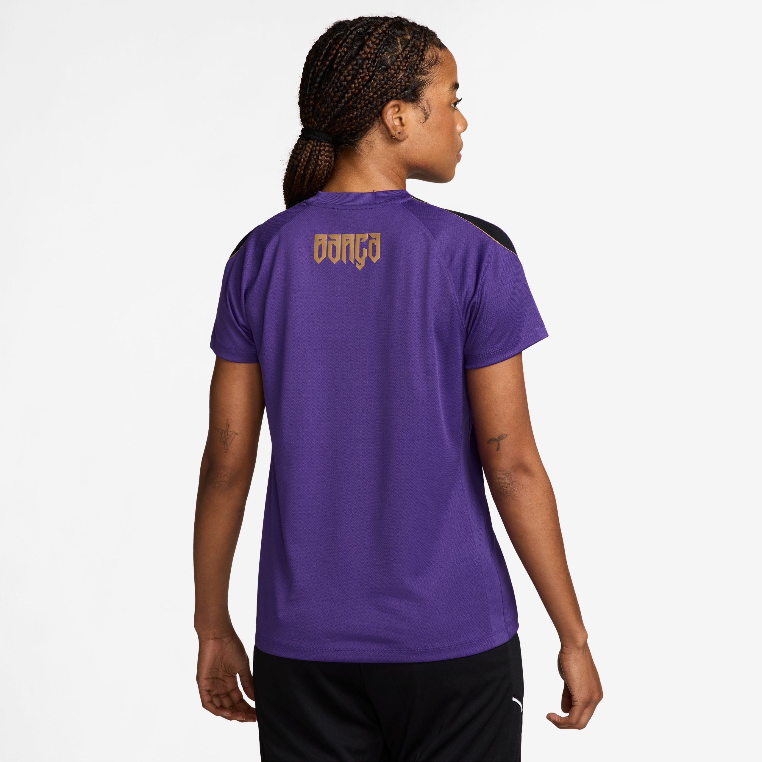 Nike FC Barcelona Strike Trainingsshirt 2026-2027 Dames Paars Goud Zwart Nike FC Barcelona Strike Trainingsshirt 2026-2027 Dames Paars Goud Zwart - foto 2