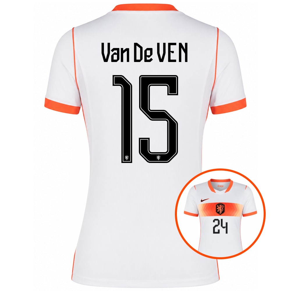 Nike Nederland Van De Ven 15 Uitshirt 2026-2028 Dames Nike Nederland Van De Ven 15 Uitshirt 2026-2028 Dames
