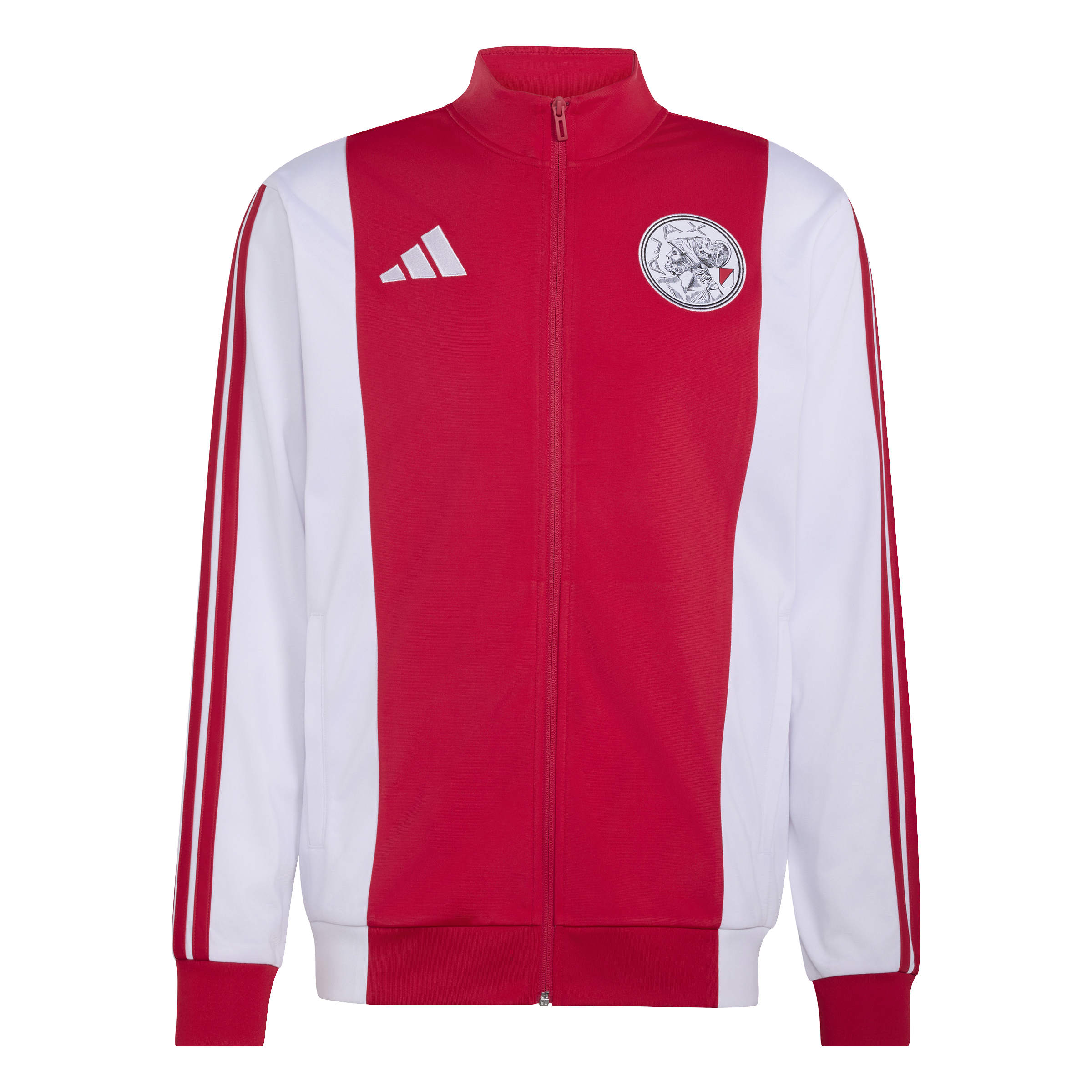Adidas Ajax Anthem Trainingsjack 2026-2027 Rood Wit Adidas Ajax Anthem Trainingsjack 2026-2027 Rood Wit - Afbeelding 6