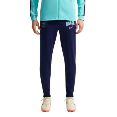 Nike FC Barcelona Strike Trainingsbroek 2026-2027 Donkerblauw Lichtgroen Rood