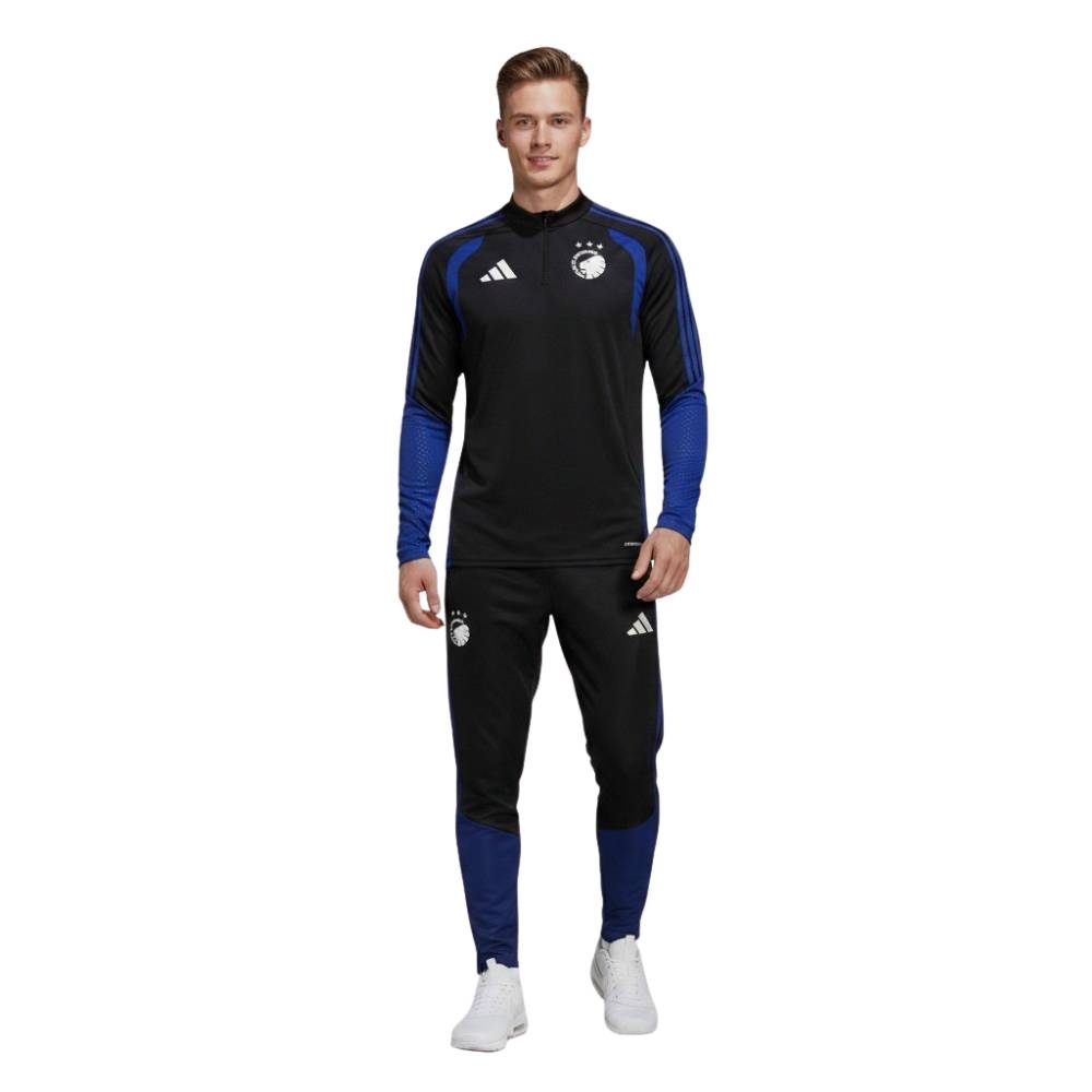 Adidas Kopenhagen Trainingspak 1/4-Zip 2026-2027 Zwart Donkerblauw Wit Adidas Kopenhagen Trainingspak 1/4-Zip 2026-2027 Zwart Donkerblauw Wit