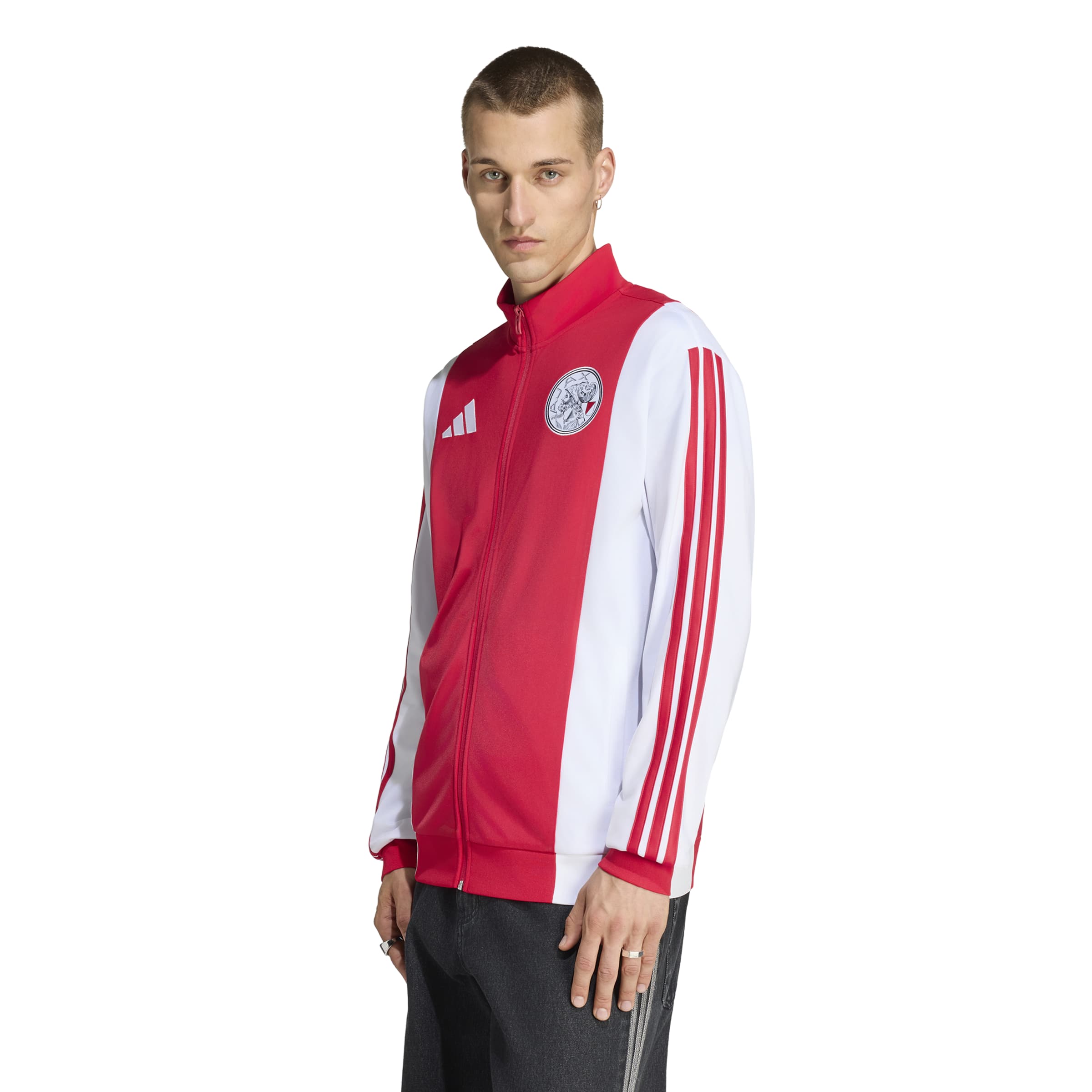 Adidas Ajax Anthem Trainingsjack 2026-2027 Rood Wit Adidas Ajax Anthem Trainingsjack 2026-2027 Rood Wit