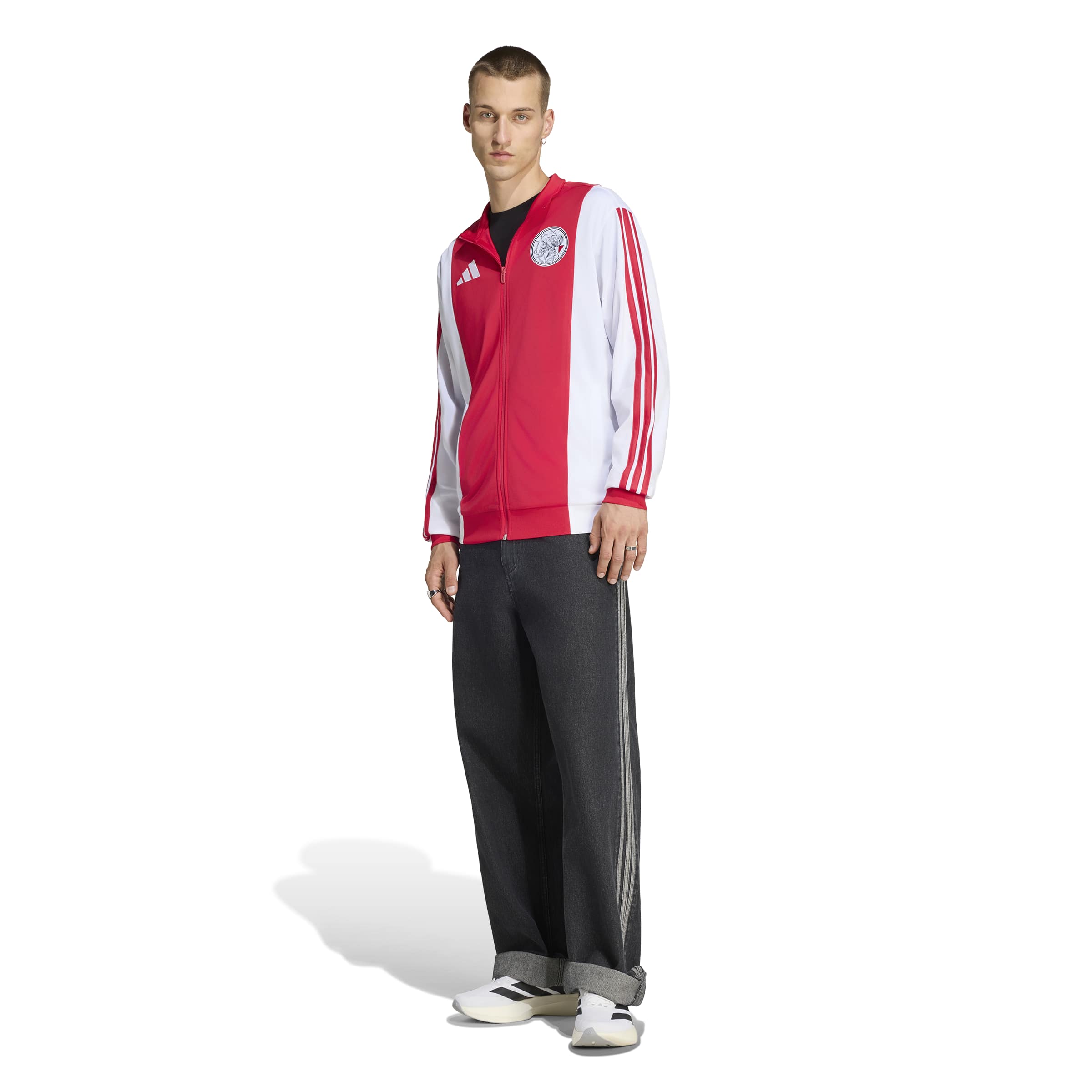 Adidas Ajax Anthem Trainingsjack 2026-2027 Rood Wit Adidas Ajax Anthem Trainingsjack 2026-2027 Rood Wit - Afbeelding 5