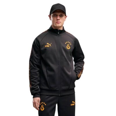 PUMA Galatasaray SK KING Anthem Trainingsjack 2026-2027 Donkergrijs Oranje