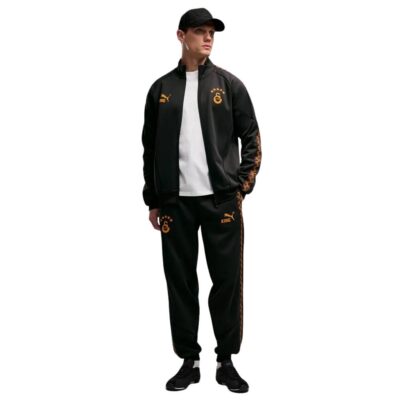 PUMA Galatasaray SK KING Anthem Trainingsjack 2026-2027 Donkergrijs Oranje - foto 3