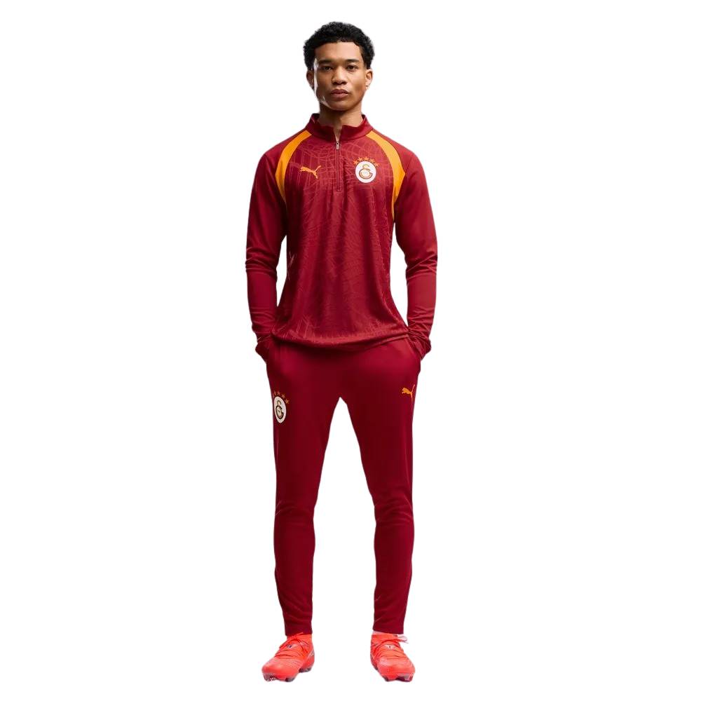 PUMA Galatasaray SK Trainingstrui 1/4-Zip 2026-2027 Rood Oranje PUMA Galatasaray SK Trainingspak 1/4-Zip 2026-2027 Rood Oranje