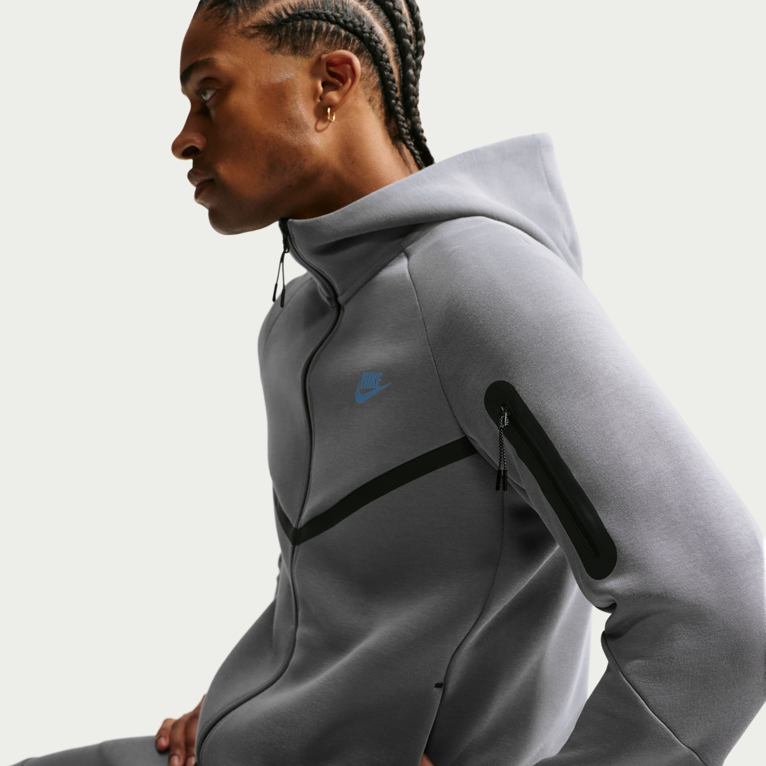 Nike Tech Fleece Sportswear Trainingspak Donkergrijs Blauw Zwart Nike Tech Fleece Sportswear Trainingspak Donkergrijs Blauw Zwart - Afbeelding 5