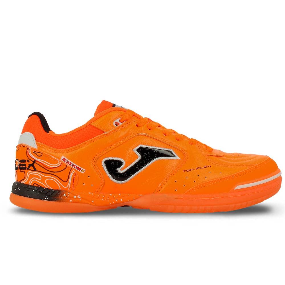 Joma Top Flex Zaalvoetbalschoenen (IN) Oranje Zwart Zilver Joma Top Flex Zaalvoetbalschoenen (IN) Oranje Zwart Zilver - Afbeelding 2