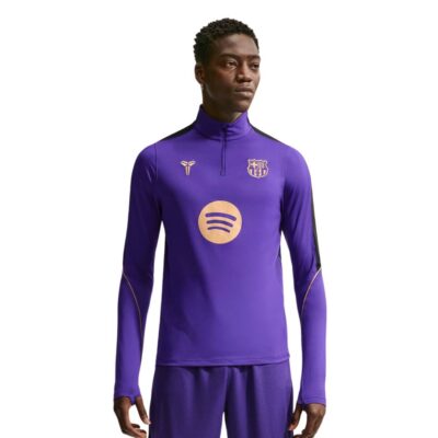 Nike FC Barcelona Strike Trainingspak 1/4-Zip 2026-2027 Paars Zwart Goud - foto 2