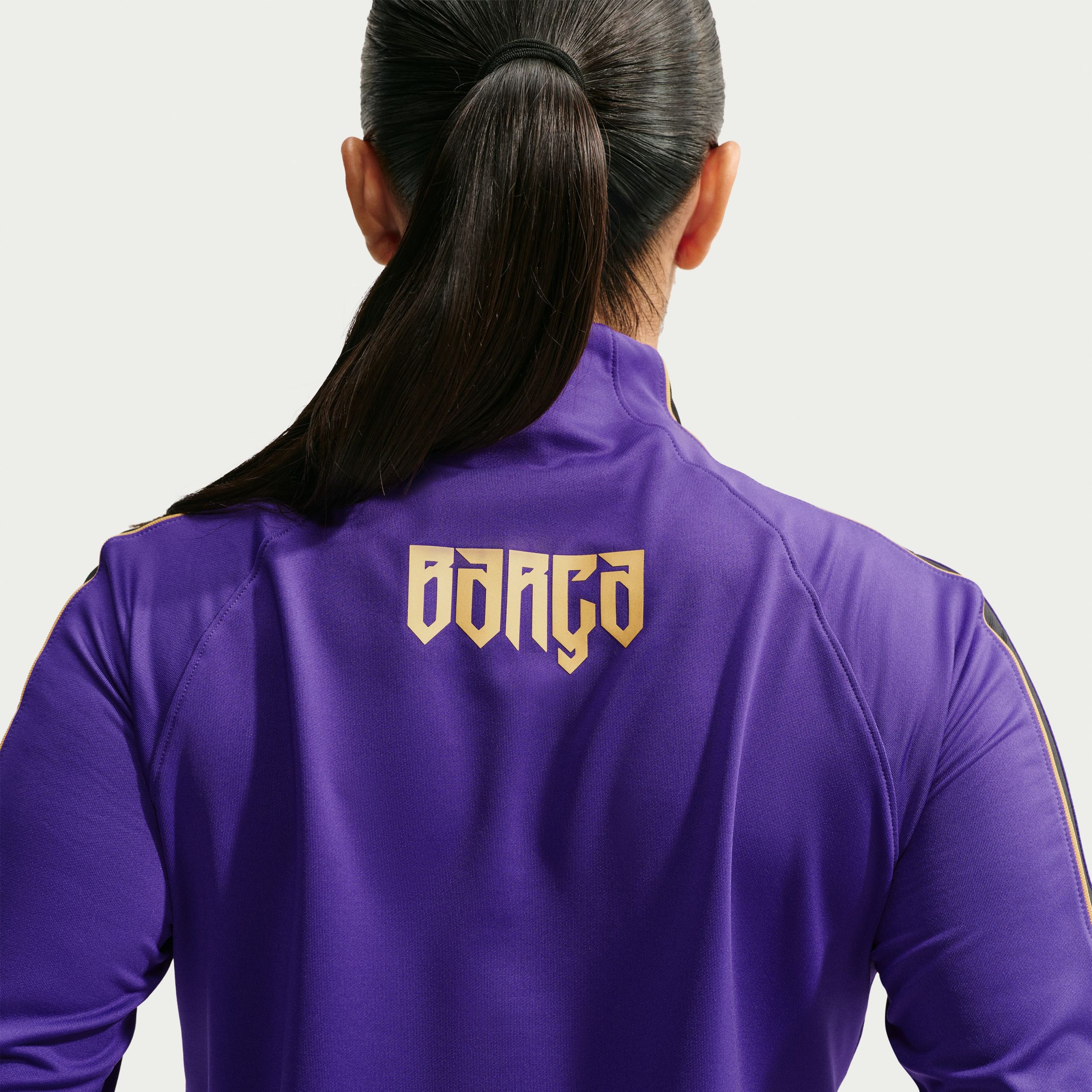 Nike FC Barcelona Strike Trainingstrui 1/4-Zip 2026-2027 Dames Paars Zwart Goud Nike FC Barcelona Strike Trainingstrui 1/4-Zip 2026-2027 Dames Paars Zwart Goud - foto 3