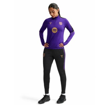 Nike FC Barcelona Strike Trainingspak 1/4-Zip 2026-2027 Dames Paars Zwart Goud