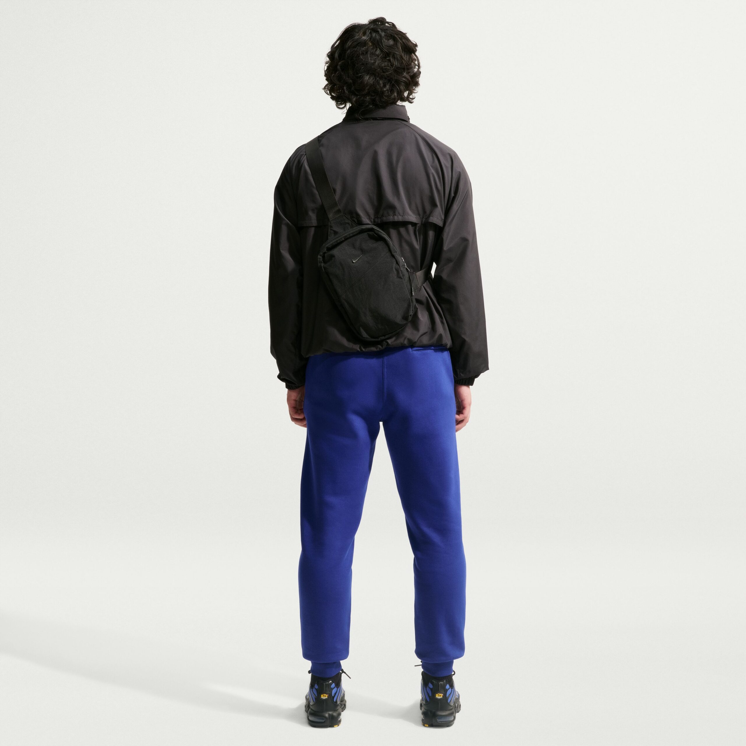 Nike Sportswear Club Fleece Joggingbroek Donkerblauw Wit Nike Sportswear Club Fleece Joggingbroek Donkerblauw Wit - Afbeelding 2