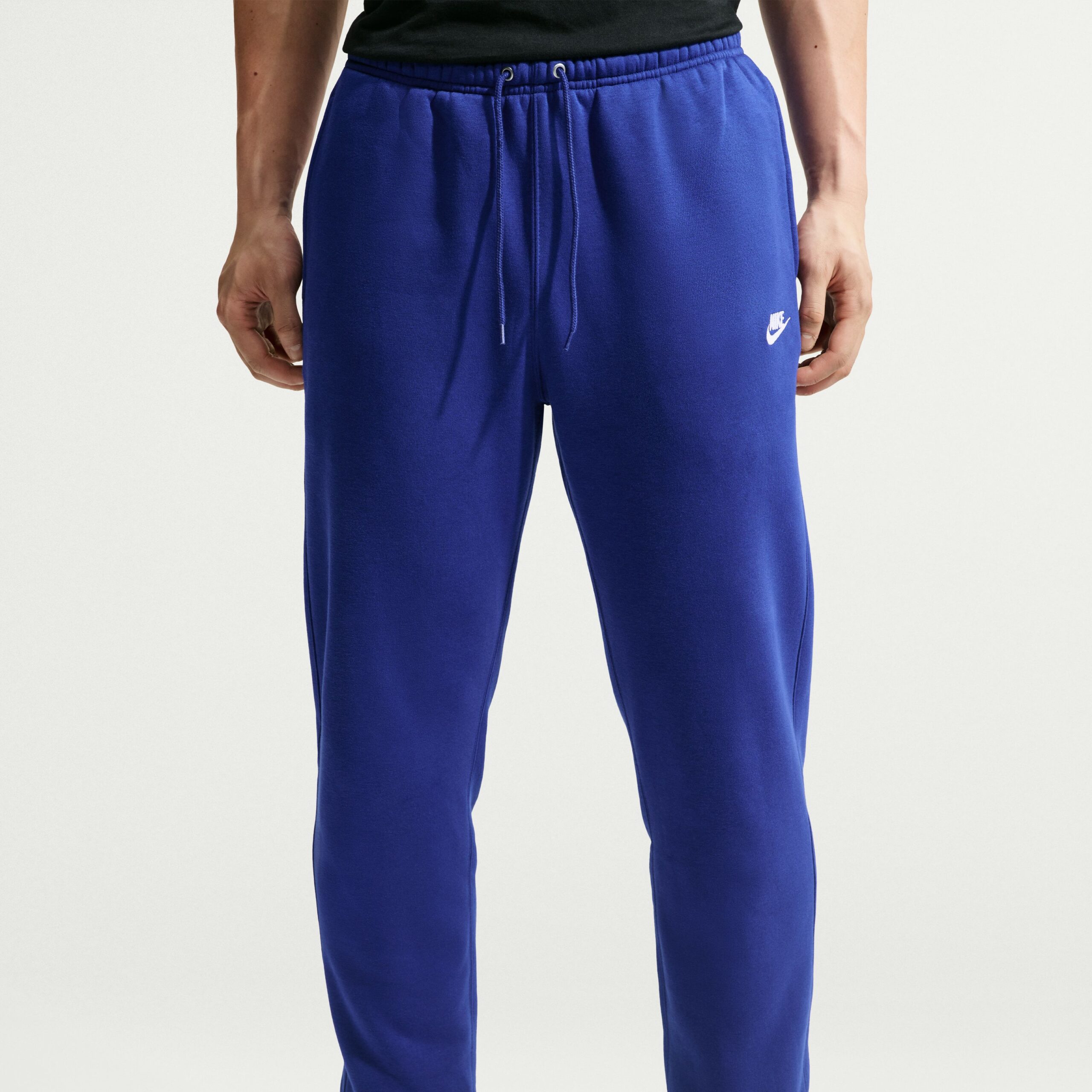 Nike Sportswear Club Fleece Joggingbroek Donkerblauw Wit Nike Sportswear Club Fleece Joggingbroek Donkerblauw Wit - Afbeelding 3