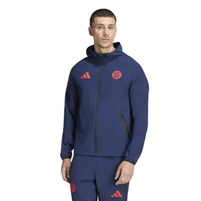 Adidas Bayern München Tiro Travel Trainingspak 2026-2027 Donkerblauw Rood - foto 2