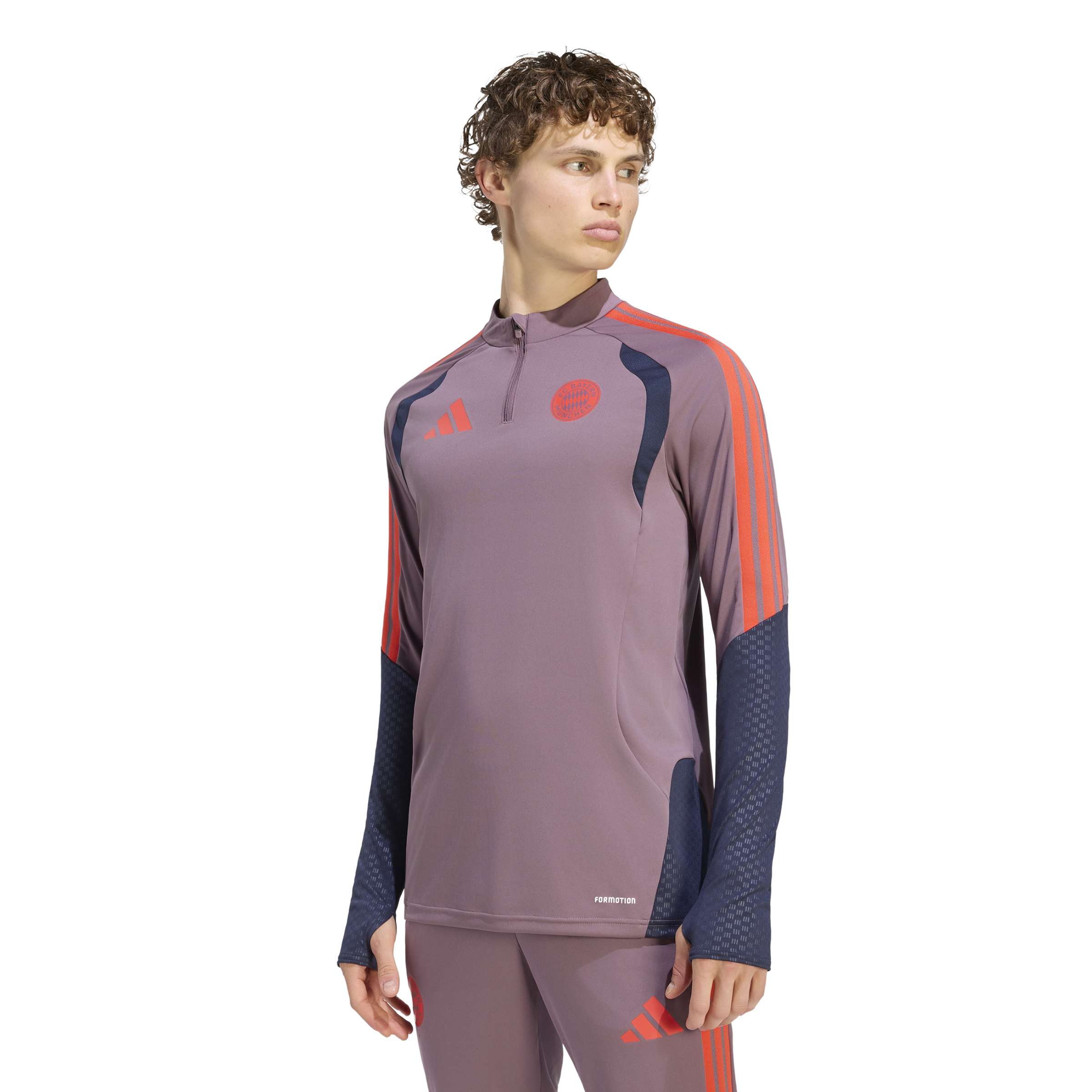 Adidas Bayern München Europees Trainingspak 1/4-Zip 2026-2027 Lichtpaars Zwart Rood Adidas Bayern München Europees Trainingspak 1/4-Zip 2026-2027 Lichtpaars Zwart Rood - foto 2