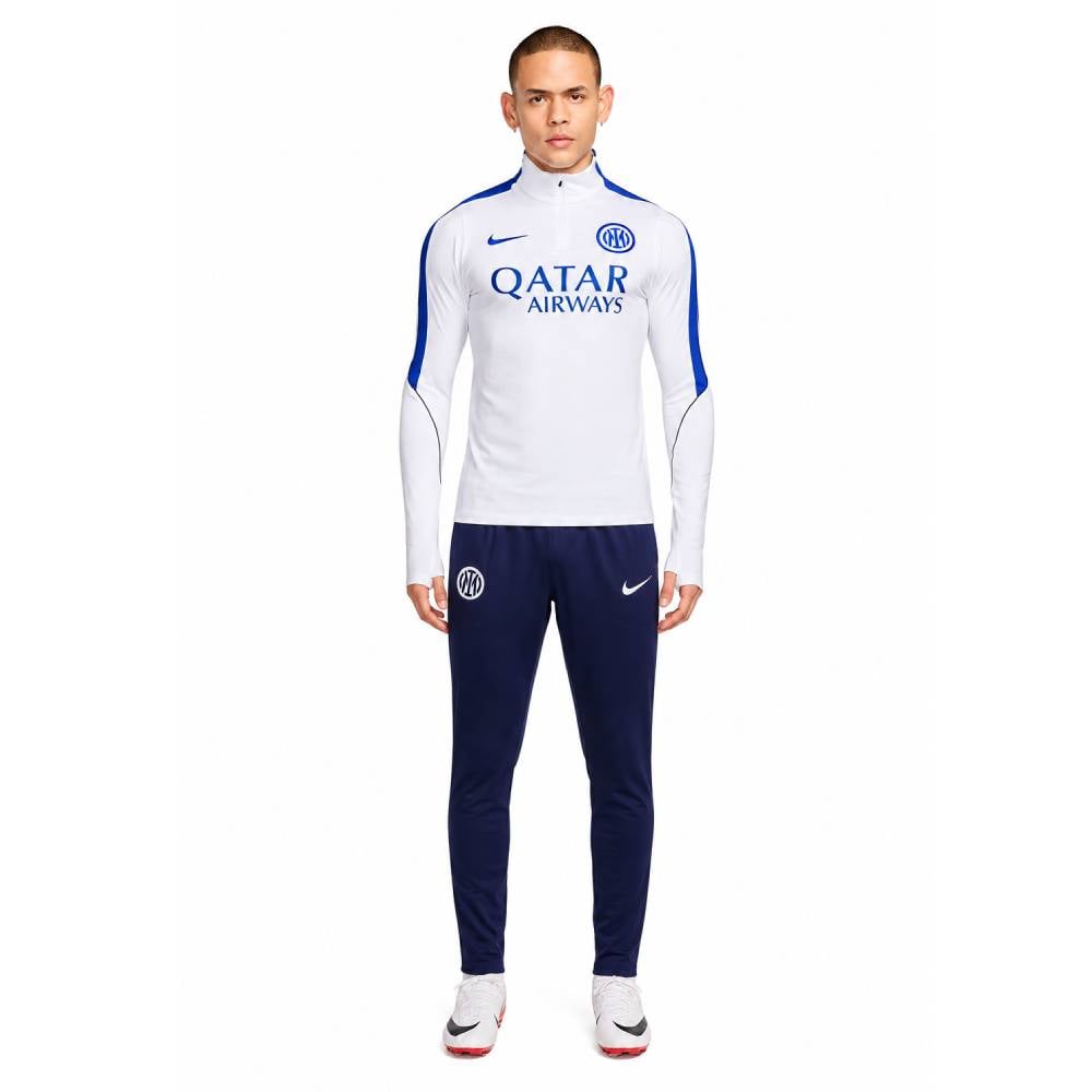 Nike Inter Milan Strike Trainingspak 1/4-Zip 2026-2027 Wit Donkerblauw Nike Inter Milan Strike Trainingspak 1/4-Zip 2026-2027 Wit Donkerblauw