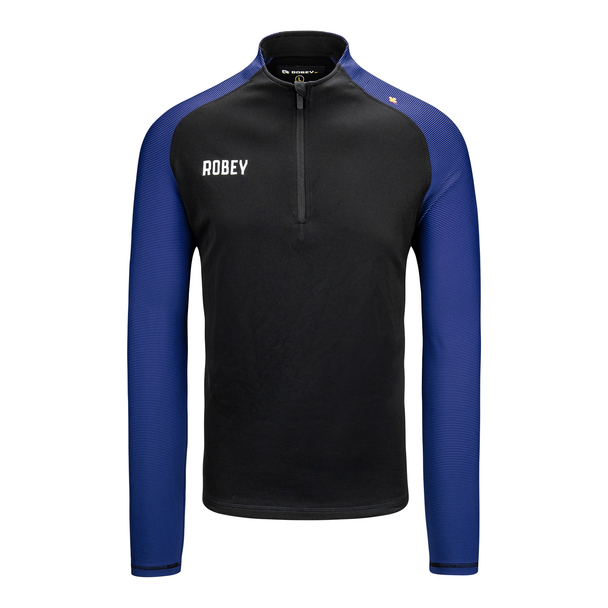 Robey Performance Half-Zip Trainingstrui Zwart Royal Blauw Robey Performance Half-Zip Trainingstrui Zwart Royal Blauw
