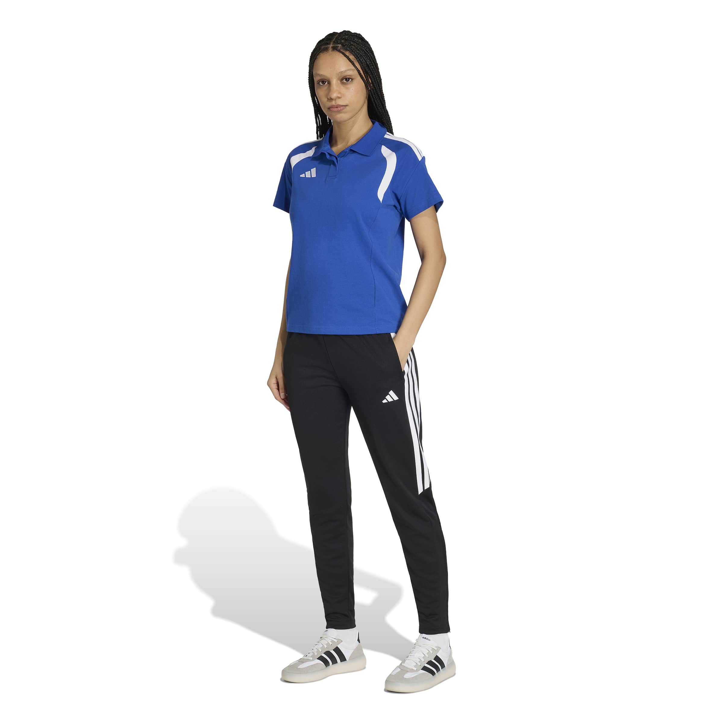 Adidas Tiro 26 League Polo Dames Blauw Wit Adidas Tiro 26 League Polo Dames Blauw Wit - Afbeelding 3