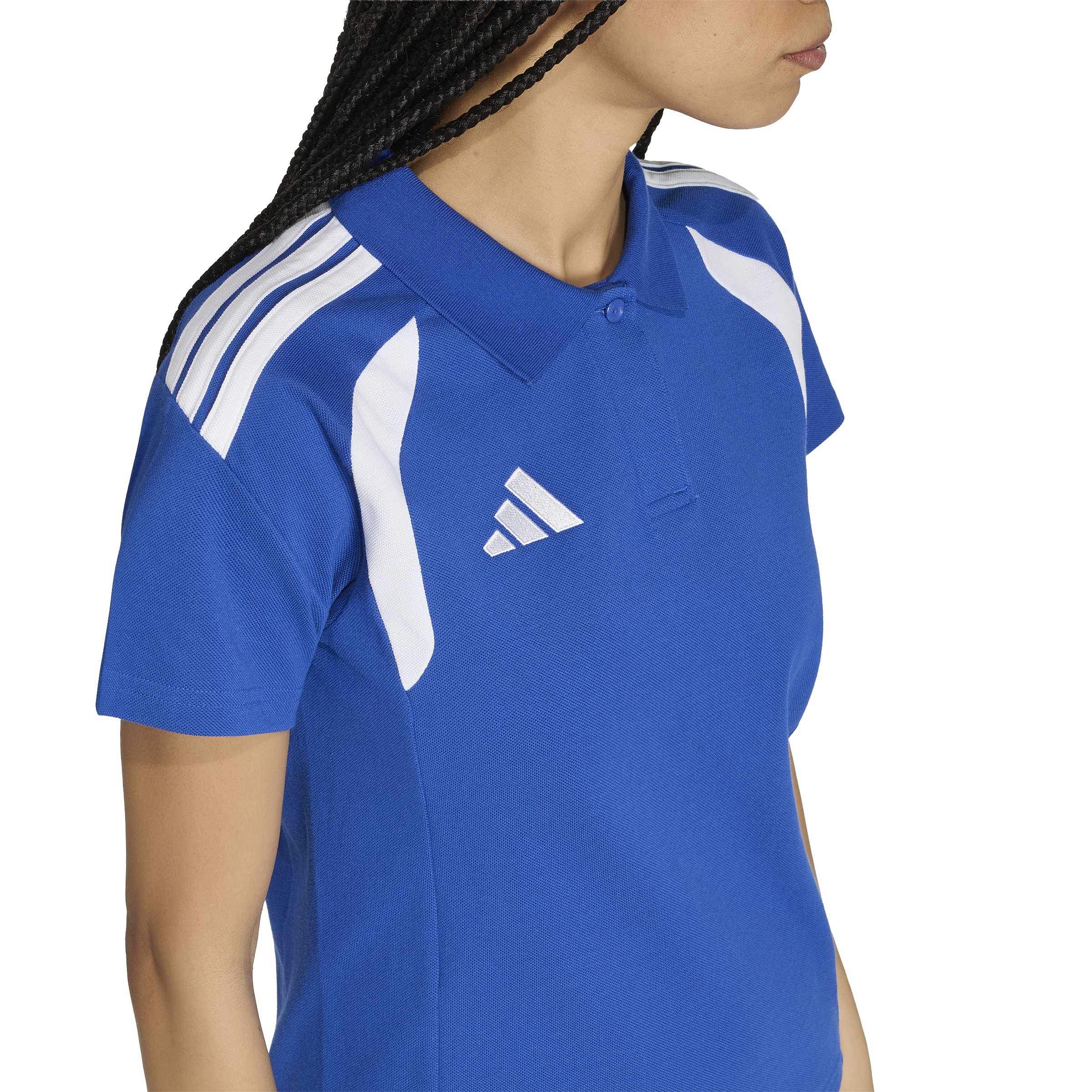 Adidas Tiro 26 League Polo Dames Blauw Wit Adidas Tiro 26 League Polo Dames Blauw Wit - Afbeelding 4