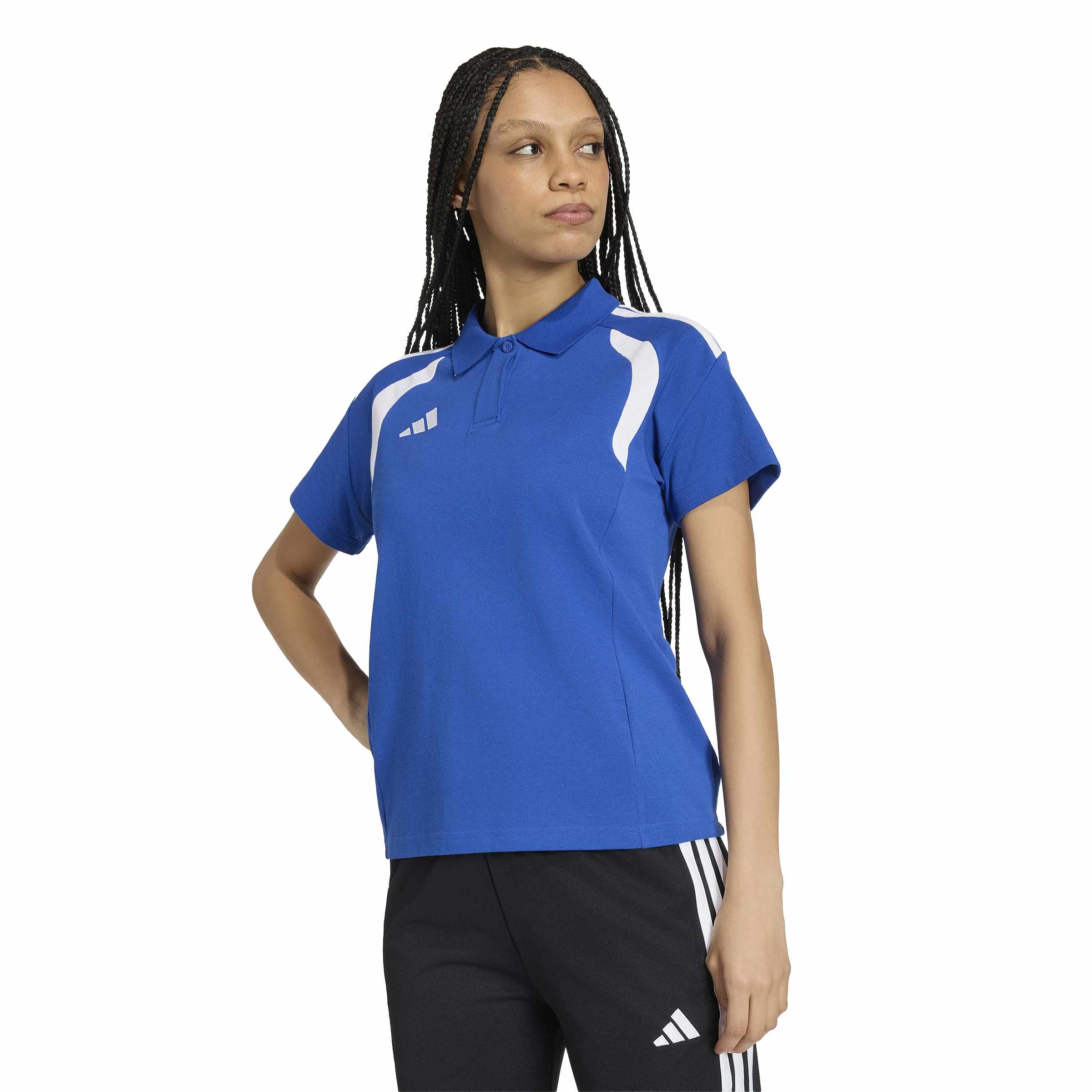 Adidas Tiro 26 League Polo Dames Blauw Wit Adidas Tiro 26 League Polo Dames Blauw Wit - Afbeelding 5