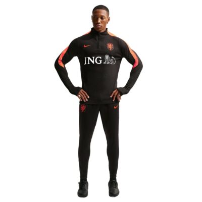 Nike Nederland Strike Elite Trainingspak 1/4-Zip 2026-2028 Zwart Oranje