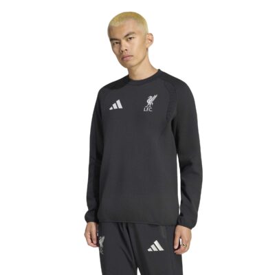 Adidas Liverpool Tiro Travel Crew Sweater 2026-2027 Zwart Wit