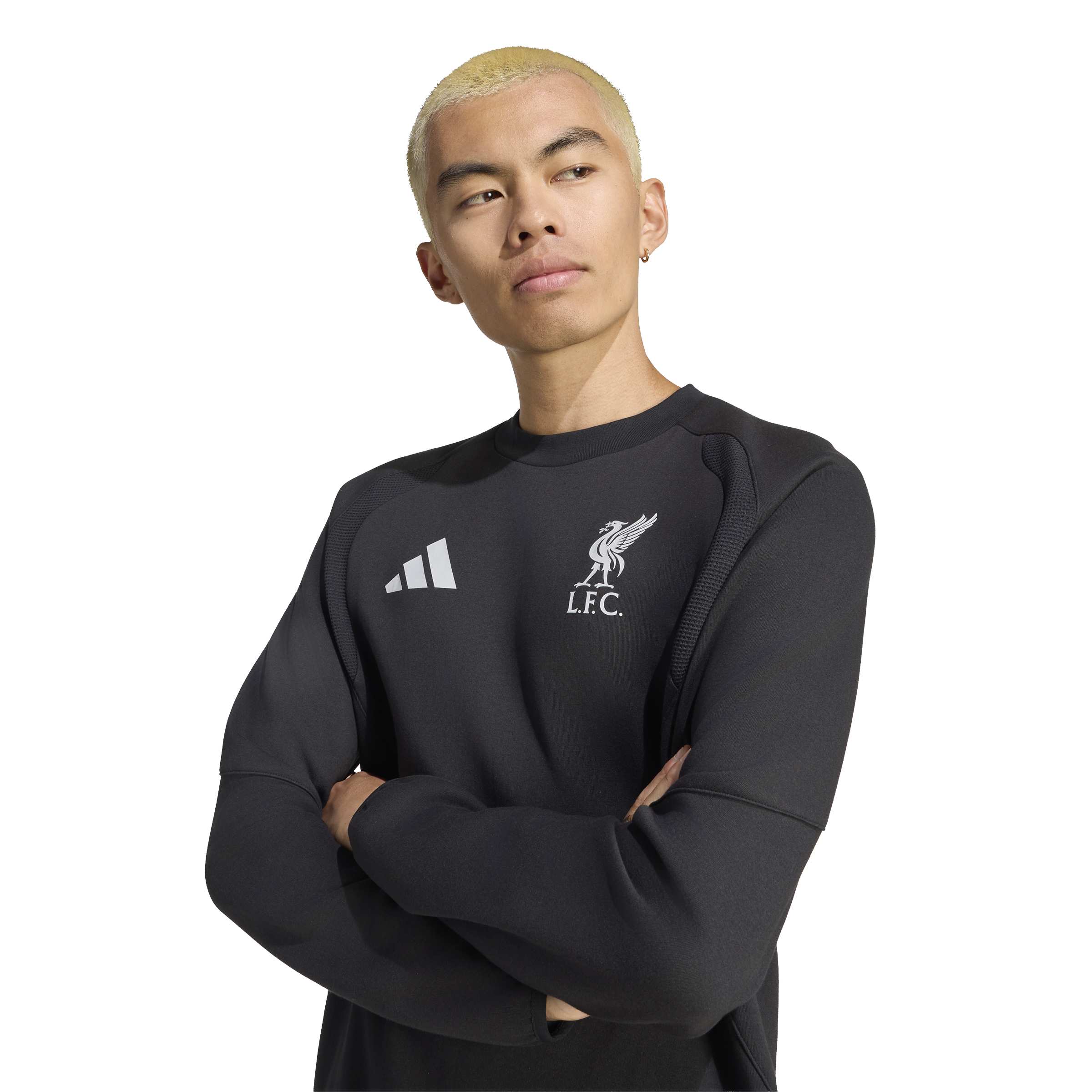 Adidas Liverpool Tiro Travel Crew Sweater 2026-2027 Zwart Wit Adidas Liverpool Tiro Travel Crew Sweater 2026-2027 Zwart Wit - foto 3