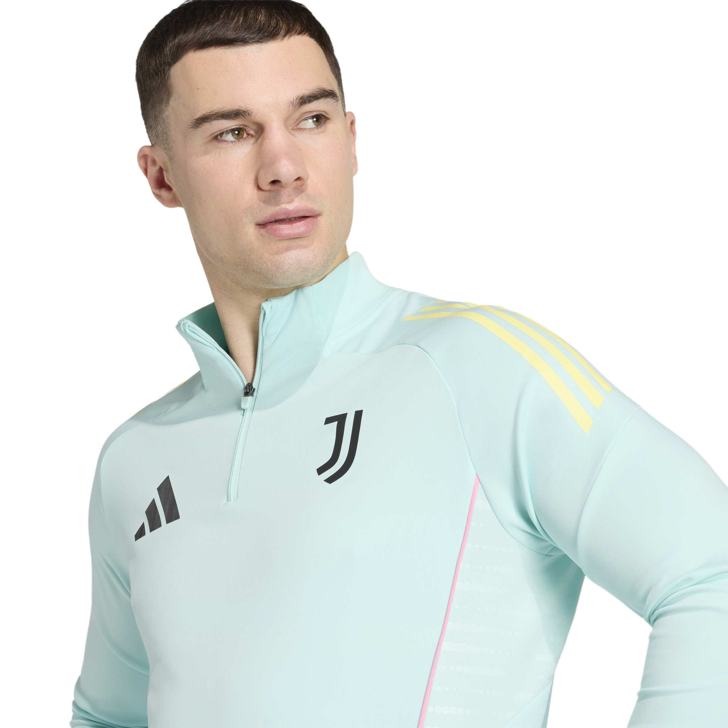 Adidas Juventus Trainingspak 1/4-Zip 2025-2026 Lichtblauw Zwart Adidas Juventus Trainingspak 1/4-Zip 2025-2026 Lichtblauw Zwart - foto 4