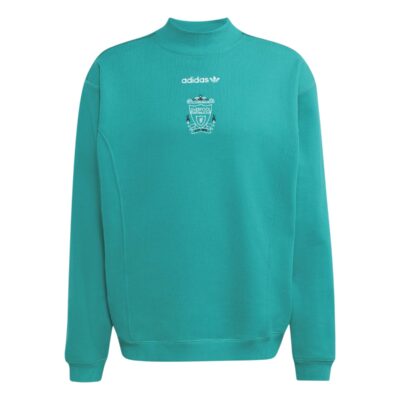 Adidas Liverpool EQT Crew Sweater Turquoise Zwart Wit