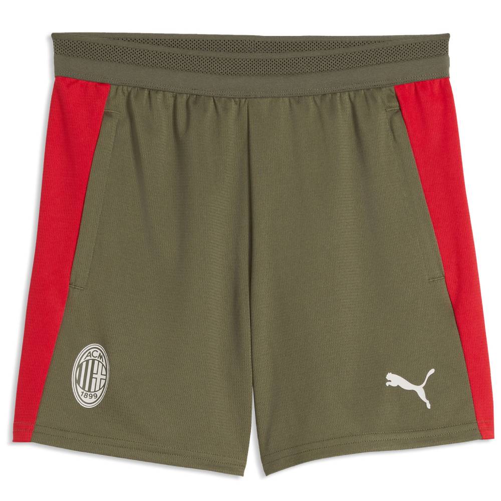 PUMA AC Milan Trainingsbroekje 2026-2027 Donkergroen Rood Wit PUMA AC Milan Trainingsbroekje 2026-2027 Donkergroen Rood Wit