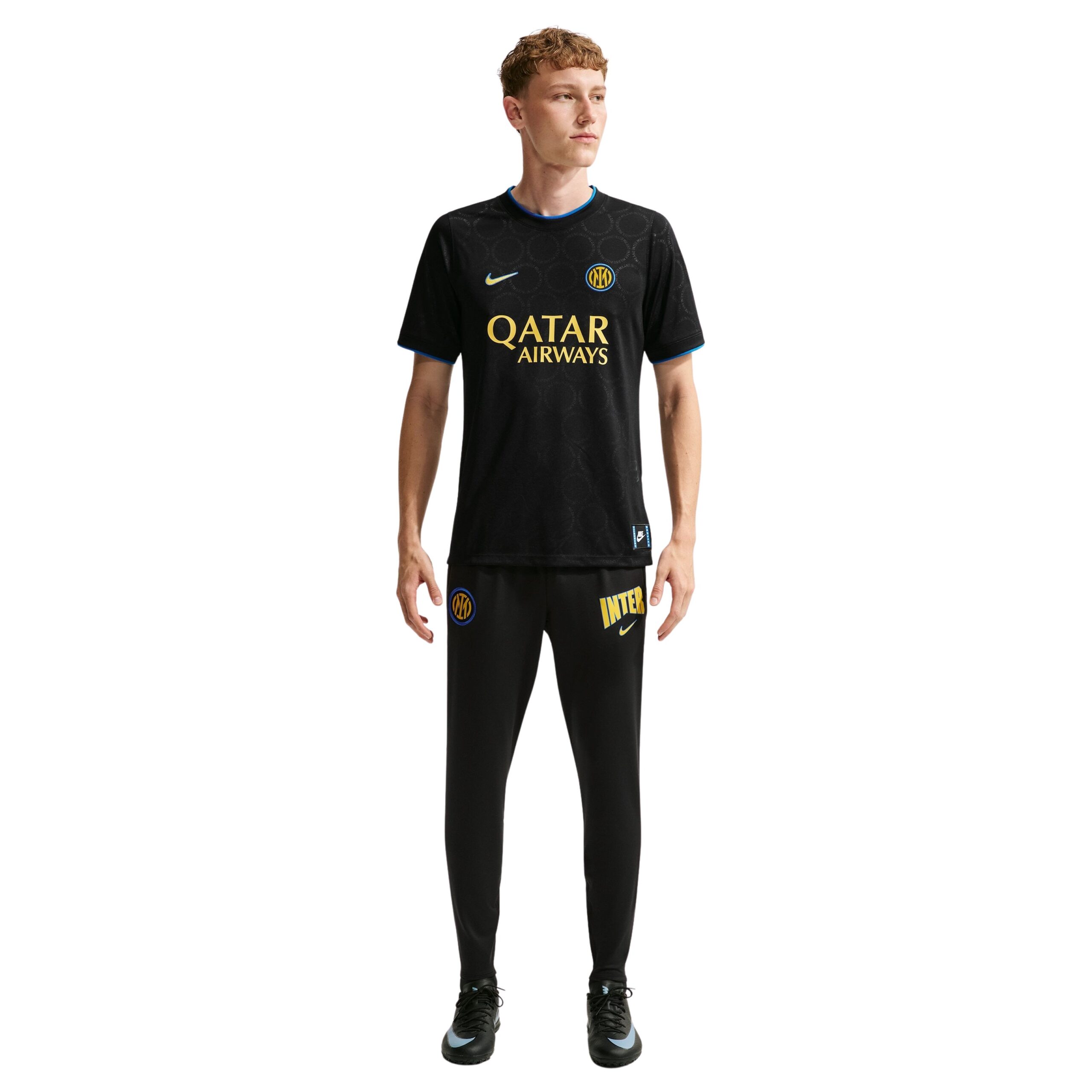 Nike Inter Milan Pre-Match Trainingsshirt 2026-2027 Zwart Blauw Goudgeel Nike Inter Milan Pre-Match Trainingsshirt 2026-2027 Zwart Blauw Goudgeel - foto 5