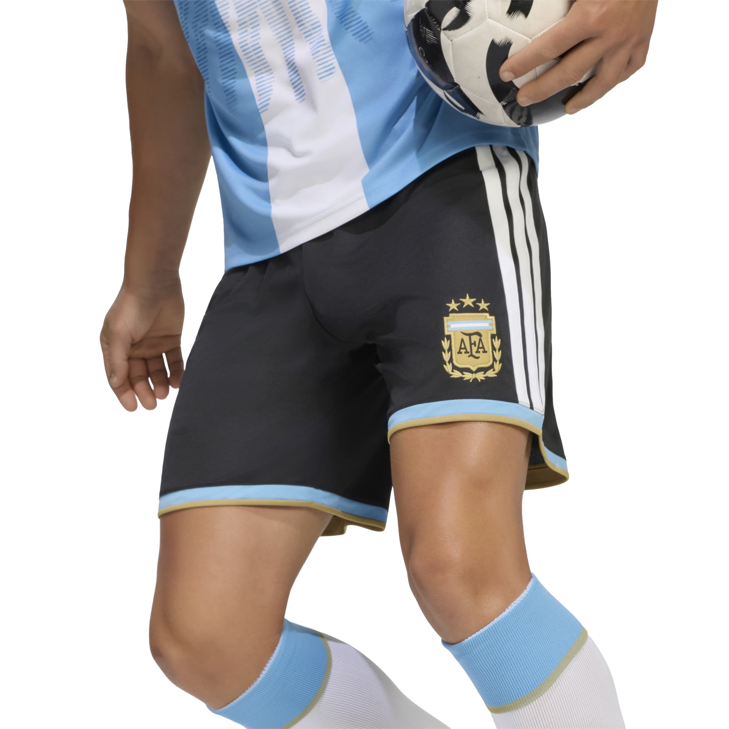 Adidas Argentinië Wedstrijdbroekje Lionel Messi 10 Adidas Argentinië Wedstrijdbroekje Lionel Messi 10 - Afbeelding 3