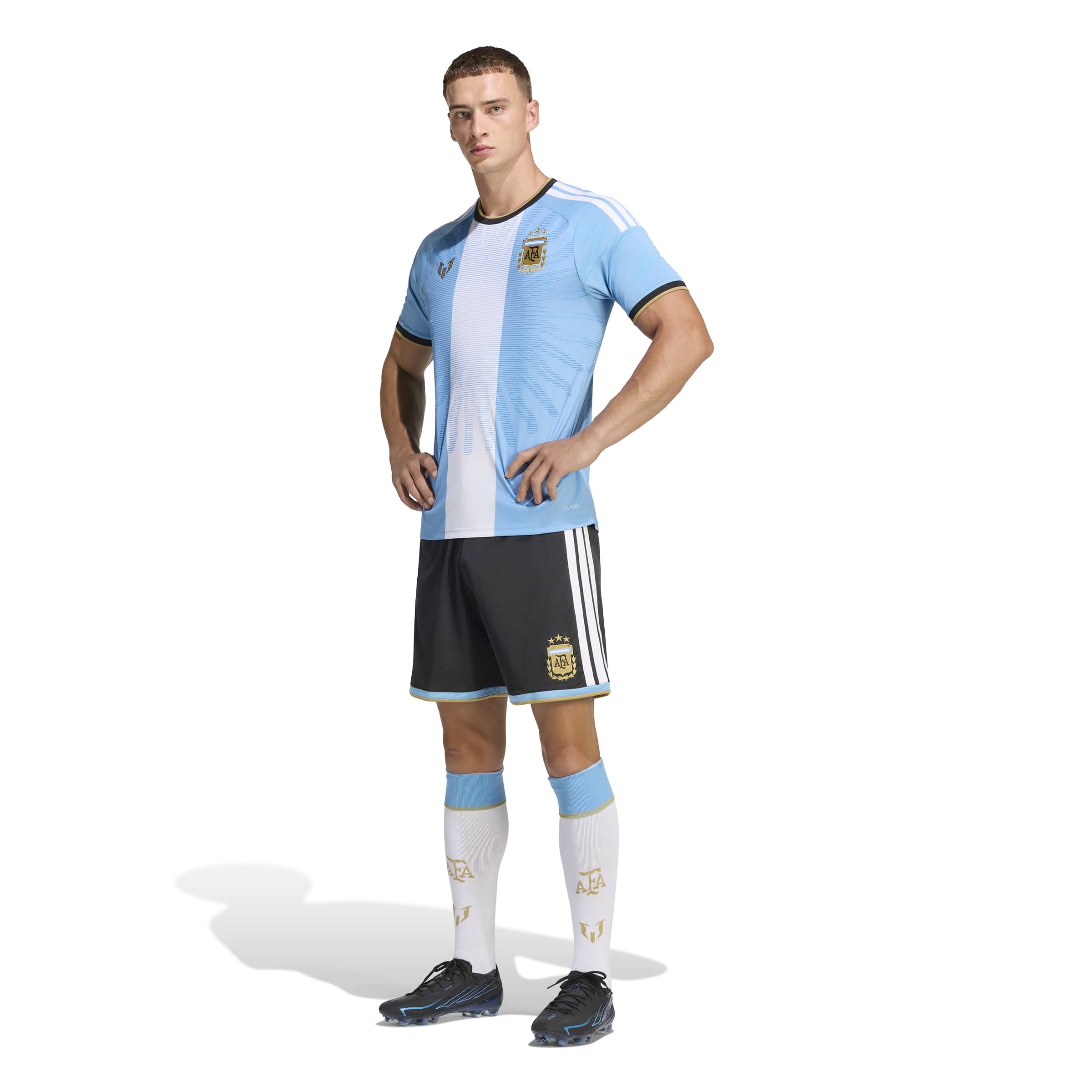 Adidas Argentinië Wedstrijdbroekje Lionel Messi 10 Adidas Argentinië Wedstrijdbroekje Lionel Messi 10 - Afbeelding 5
