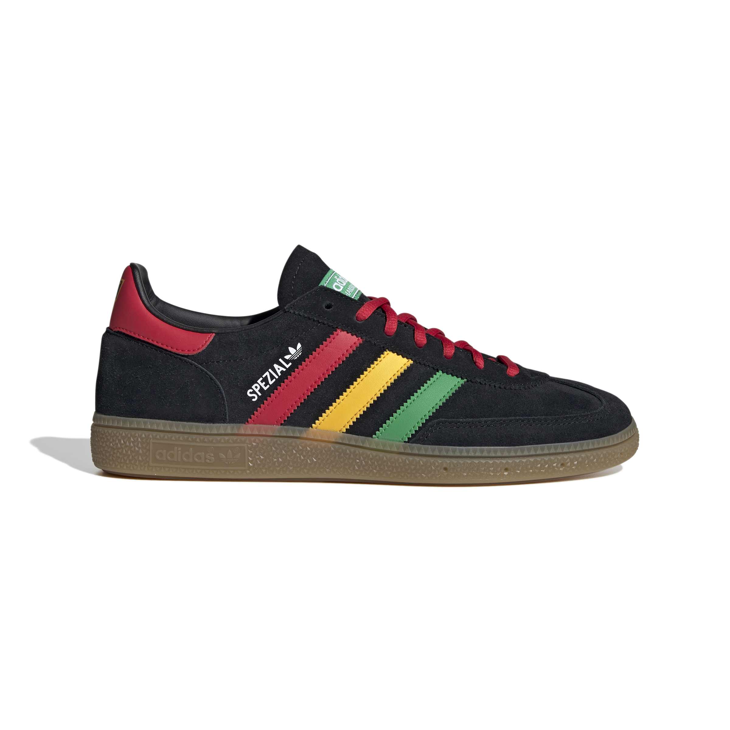 Adidas Handball Spezial Jamaica Sneakers Zwart Rood Geel Adidas Handball Spezial Jamaica Sneakers Zwart Rood Geel