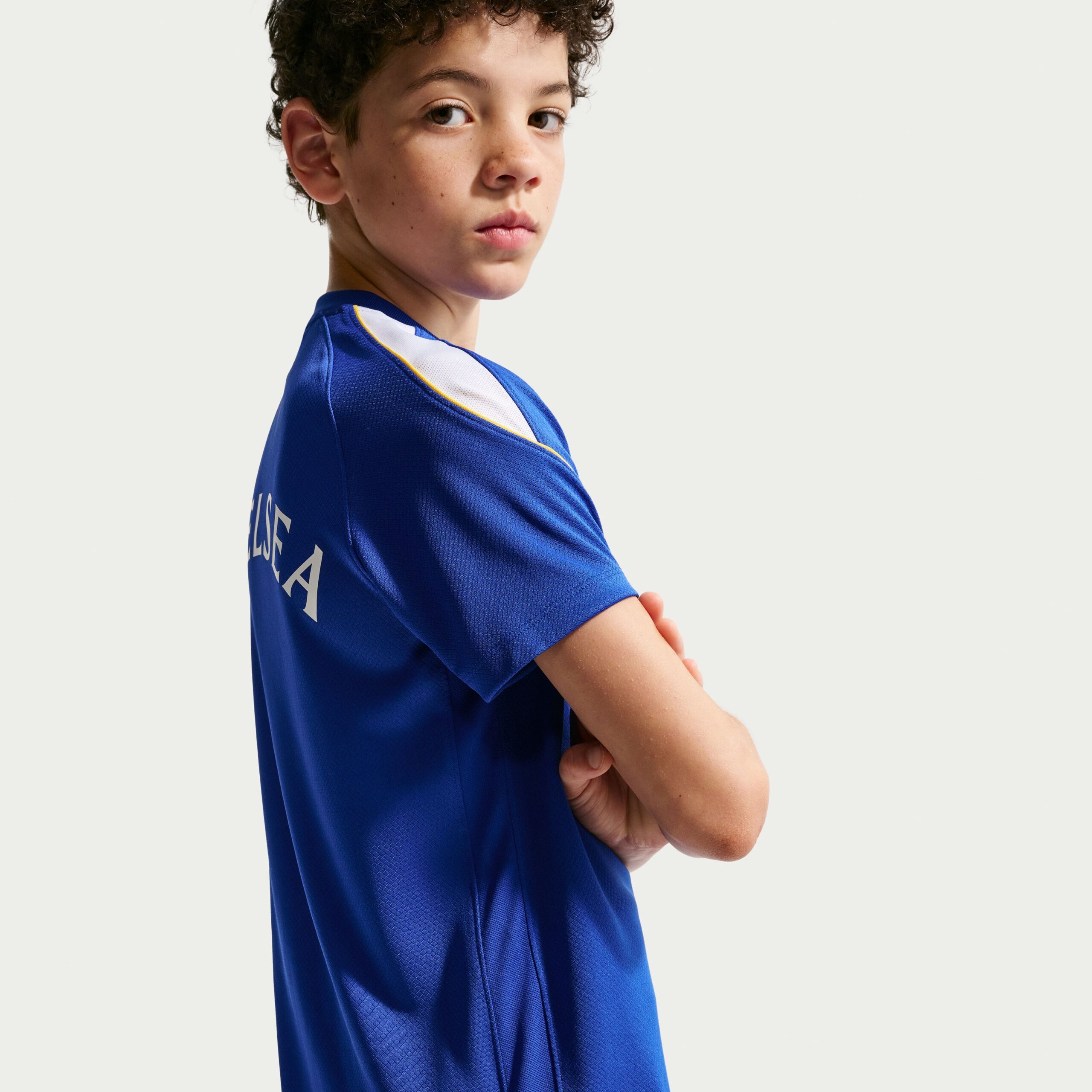 Nike Chelsea Strike Trainingsshirt 2026-2027 Kids Blauw Goudgeel Wit Nike Chelsea Strike Trainingsset 2026-2027 Kids Blauw Donkerblauw Goudgeel Wit - foto 6