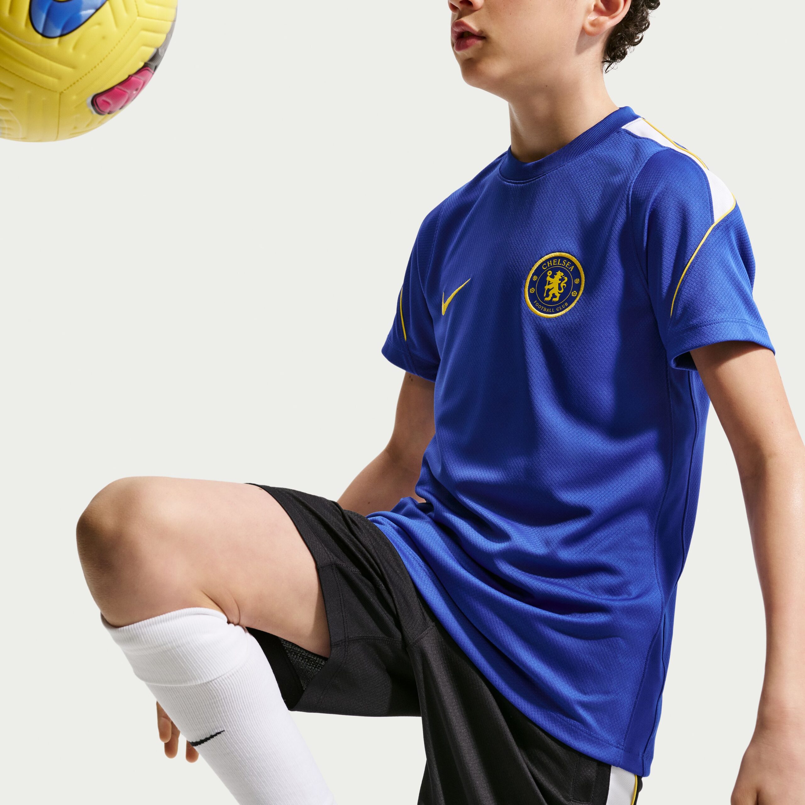 Nike Chelsea Strike Trainingsbroekje 2026-2027 Kids Donkerblauw Wit Goudgeel Nike Chelsea Strike Trainingsbroekje 2026-2027 Kids Donkerblauw Wit Goudgeel - foto 5