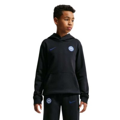 Nike Inter Milan Club Sportswear Hoodie 2026-2027 Kids Zwart Donkerblauw